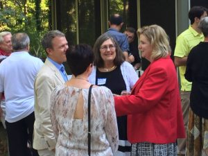 Nan Whaley speaking with Edna Southard & David Prytherch, 2017.